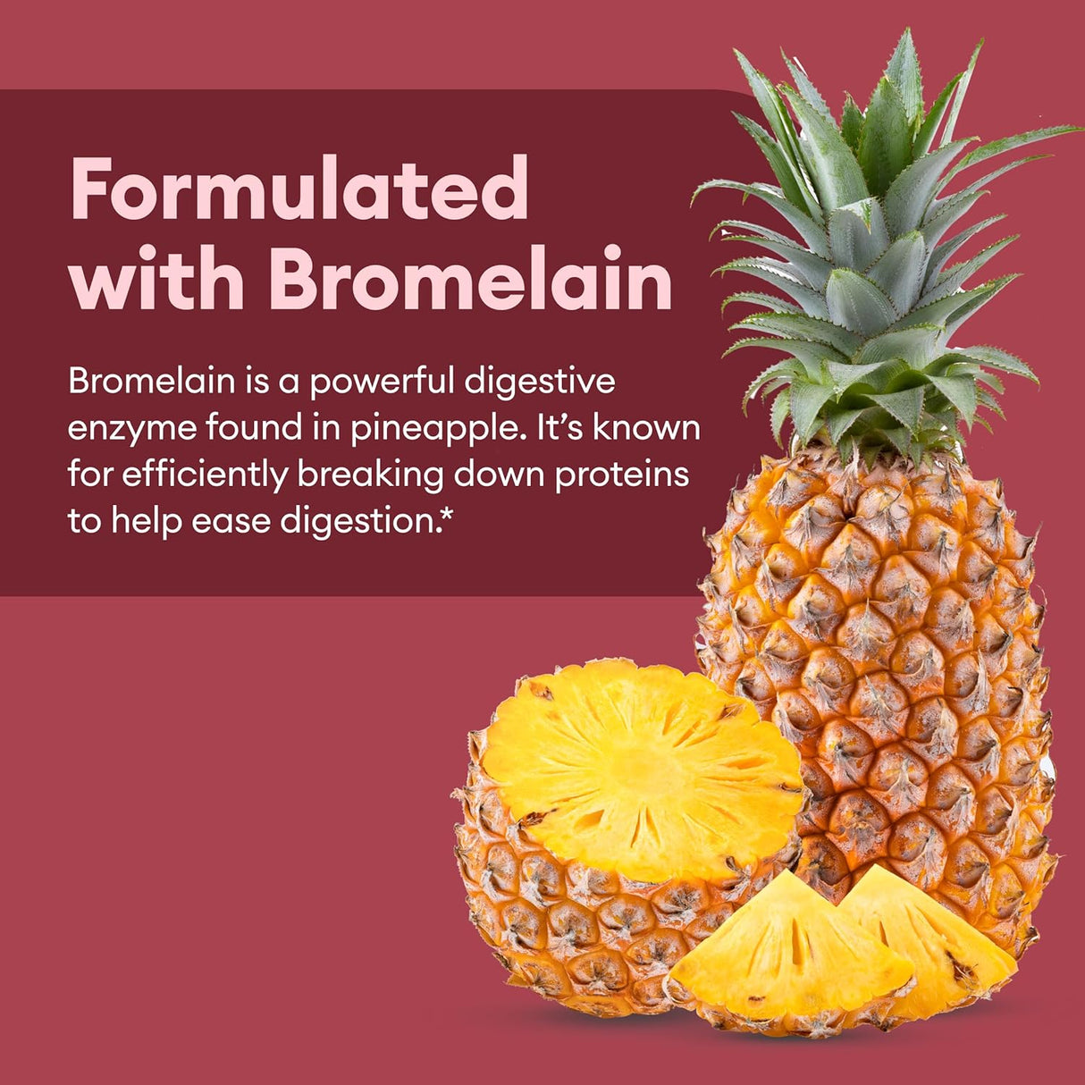 Suplemento Enzimas digestivas múltiples bromelina prebiótico