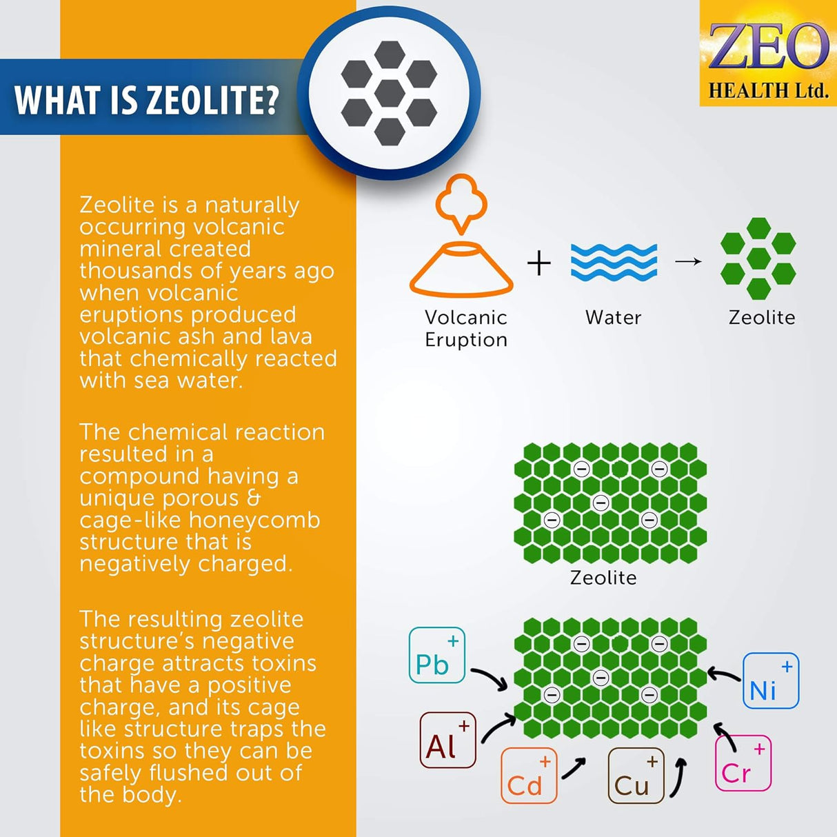 Suplemento DESTROXIN Cápsulas de zeolita con B-12 y calcio