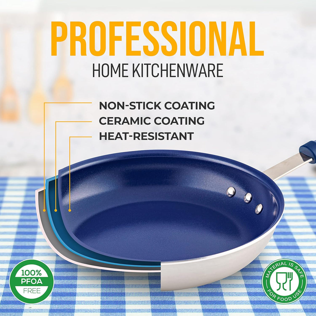 Sartén pequeña de 8 pulgadas pequeña antiadherente NCFRYP8