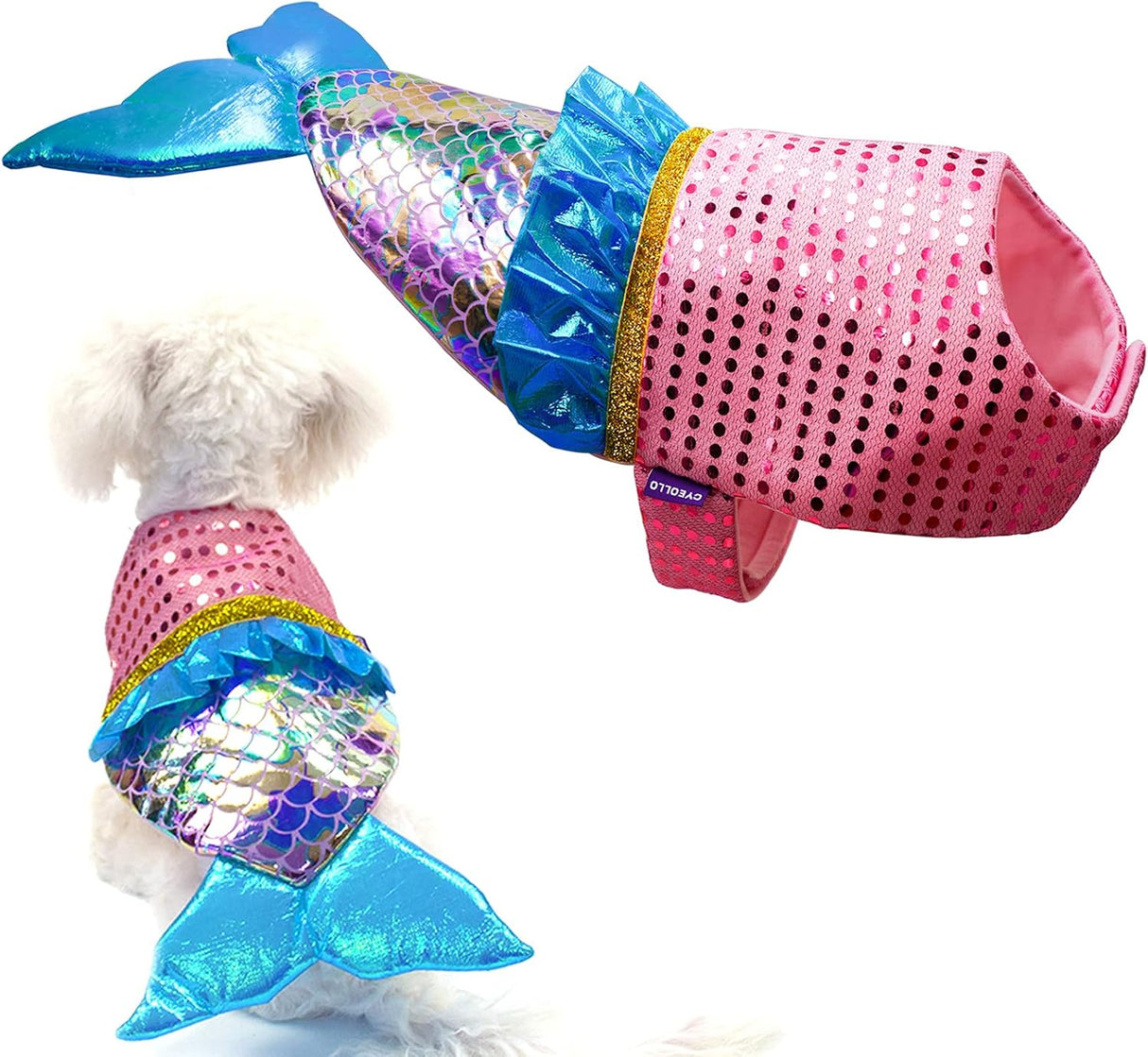 Disfraces de sirena para perro talla XS