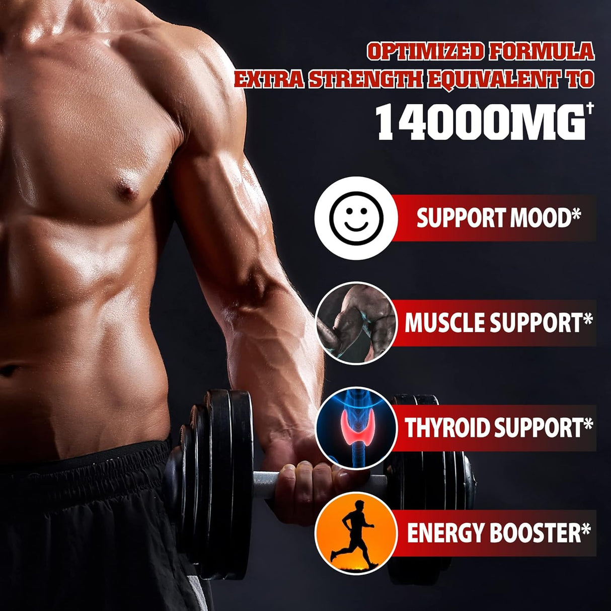 Suplementos Alimenticios Refuerzo de testosterona 120 cáp