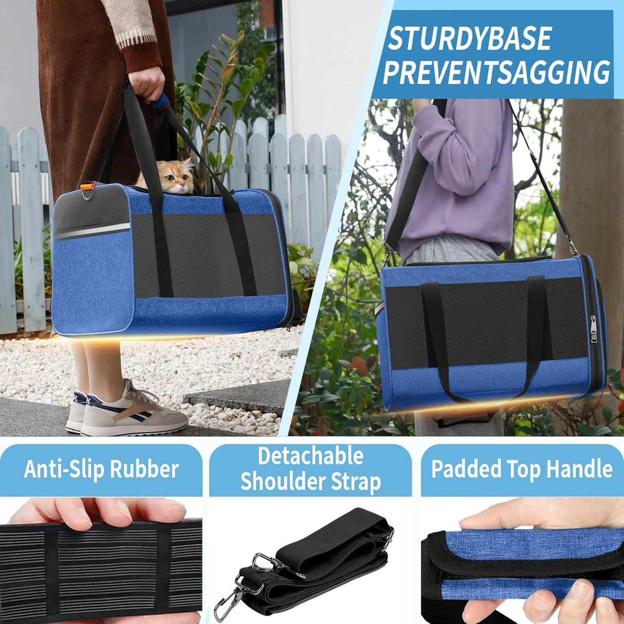 Transportín suave para gatos y perros pequeños, Yorkie, modelo 20lbs