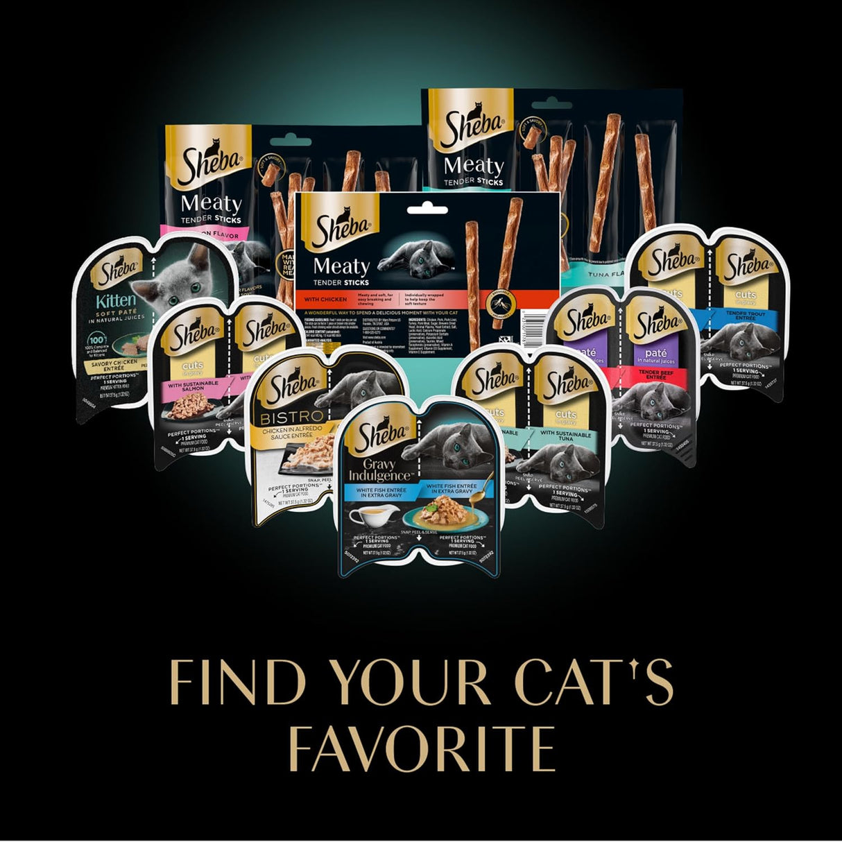 Sheba Golosinas Suaves para Gatos con Pollo y Atún, 40 Cts