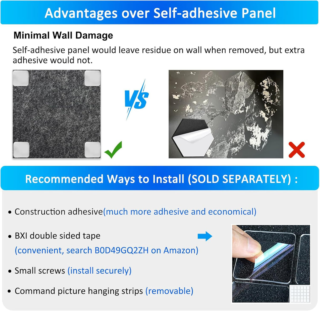 Paneles Acústicos BXI 12 Pack 12x12 0.5 Absorbentes