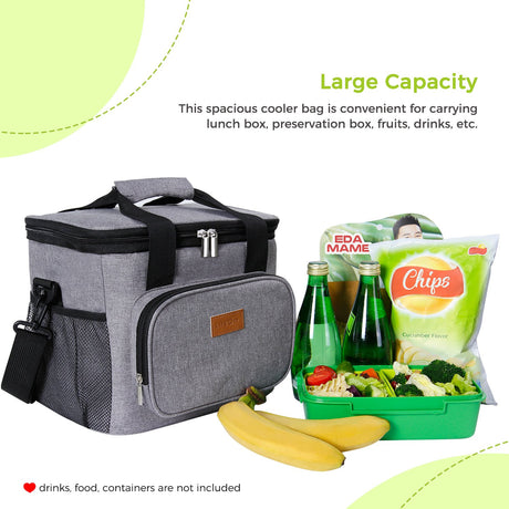 Bolsa de almuerzo con aislamiento Lifewit 24-Large