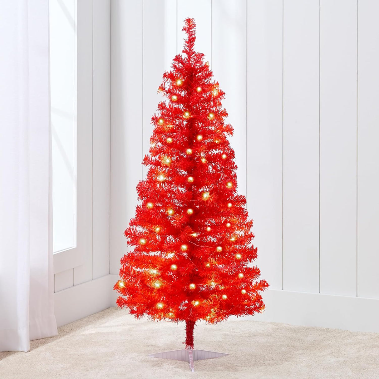 Árbol de Navidad Artificial 4ft Best Choice Products, Pre-iluminado
