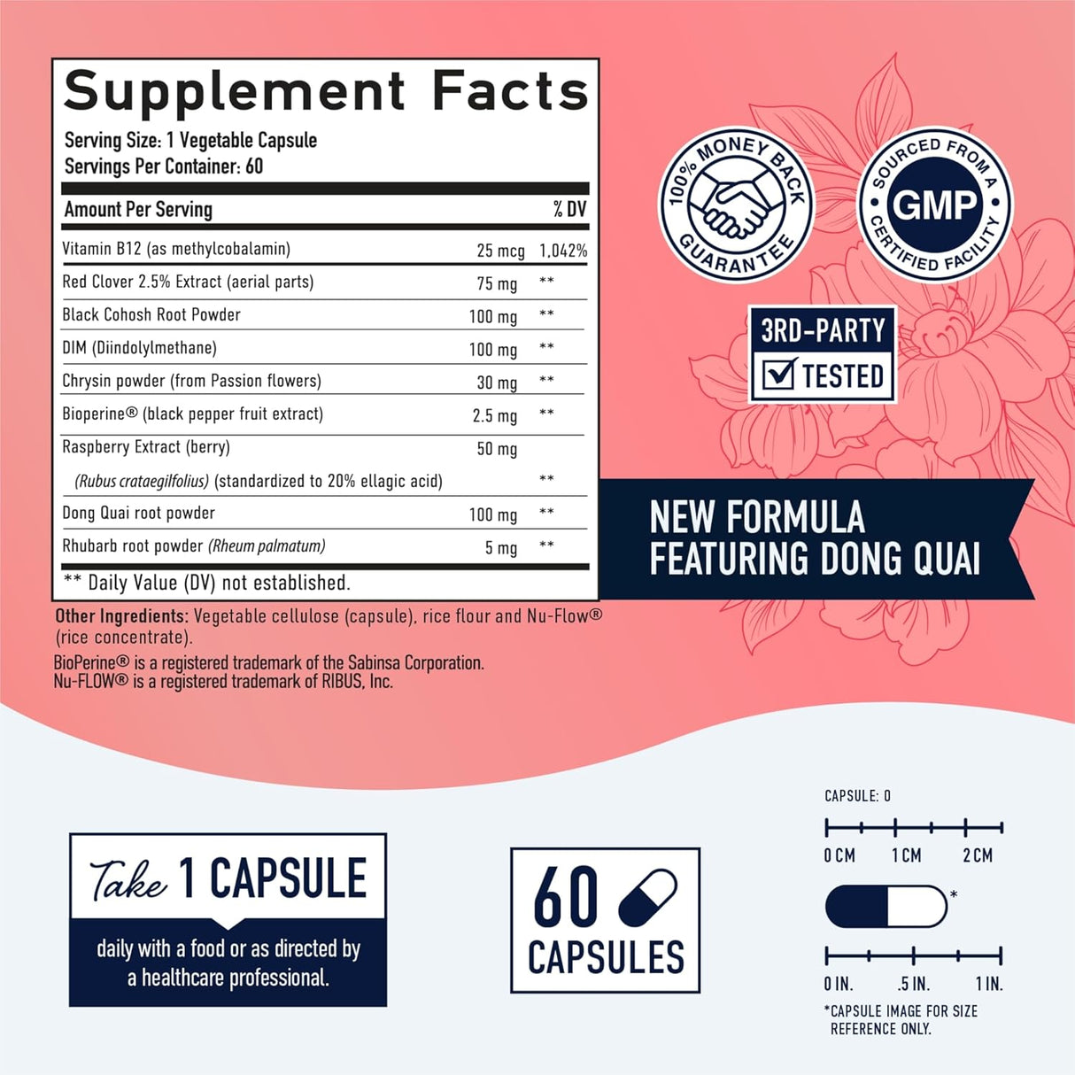 Suplementos de menopausia para mujeres Alivio multisíntoma