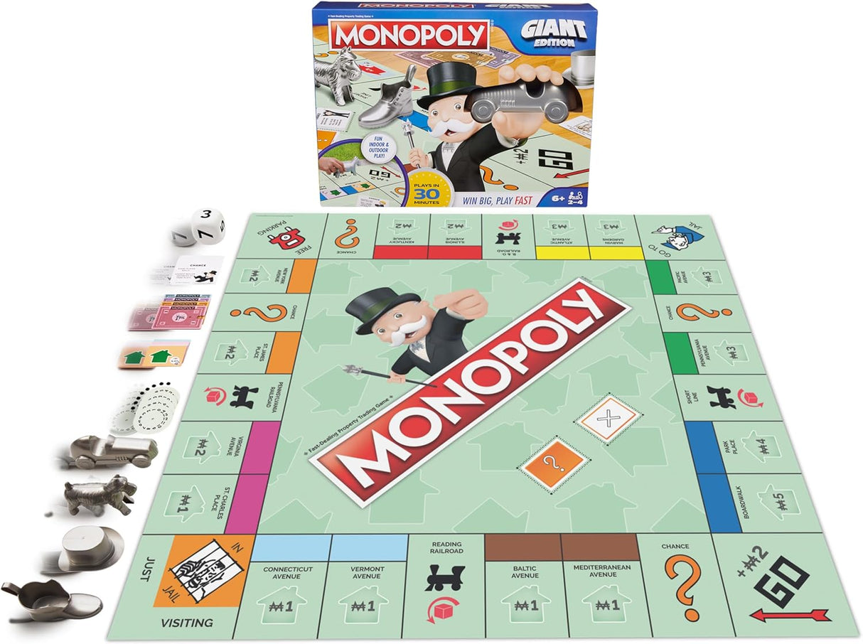 Monopoly Edición Gigante Spin Master - Juego Familiar para Niños