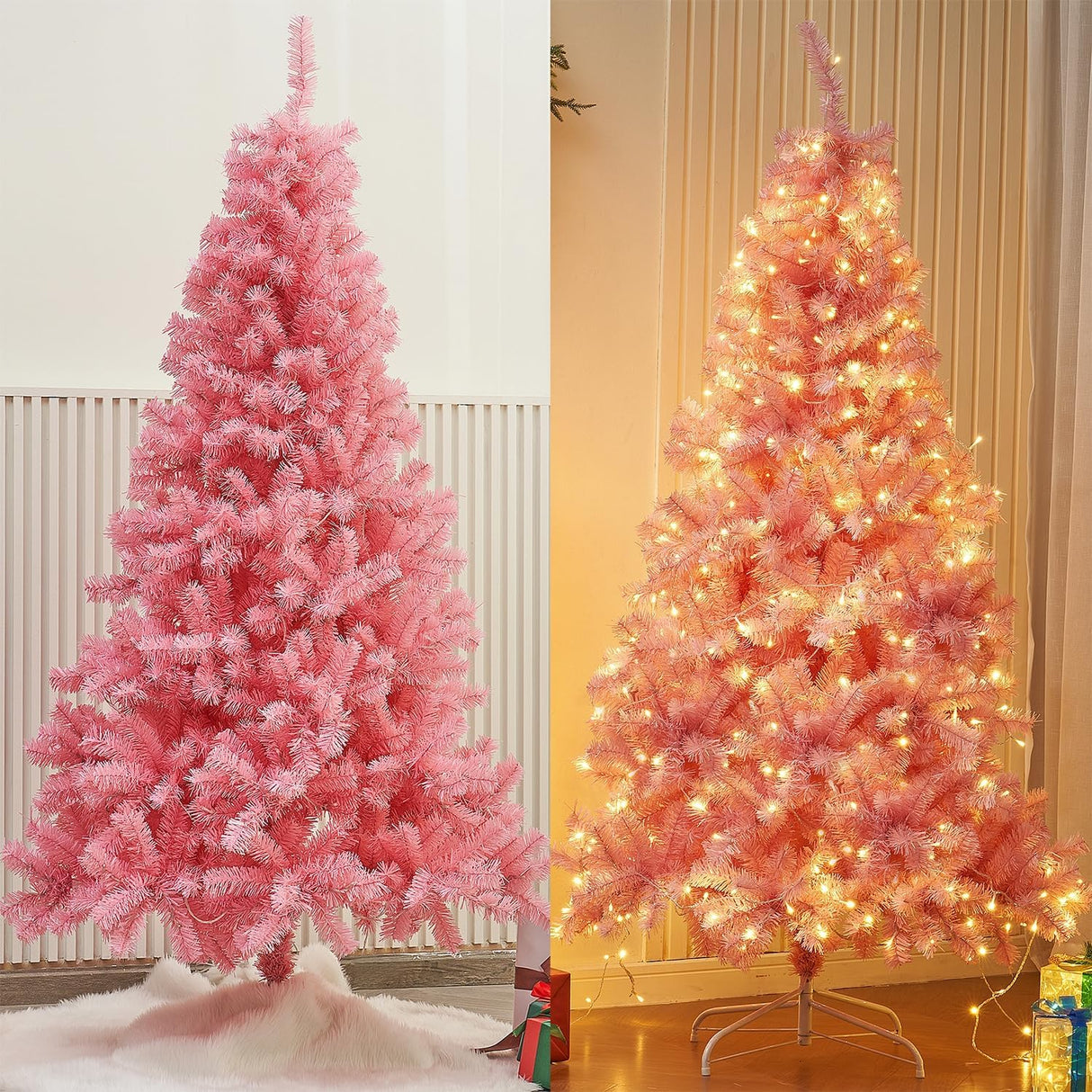 Árbol de Navidad Artificial de 6 pies con luces LED y modos