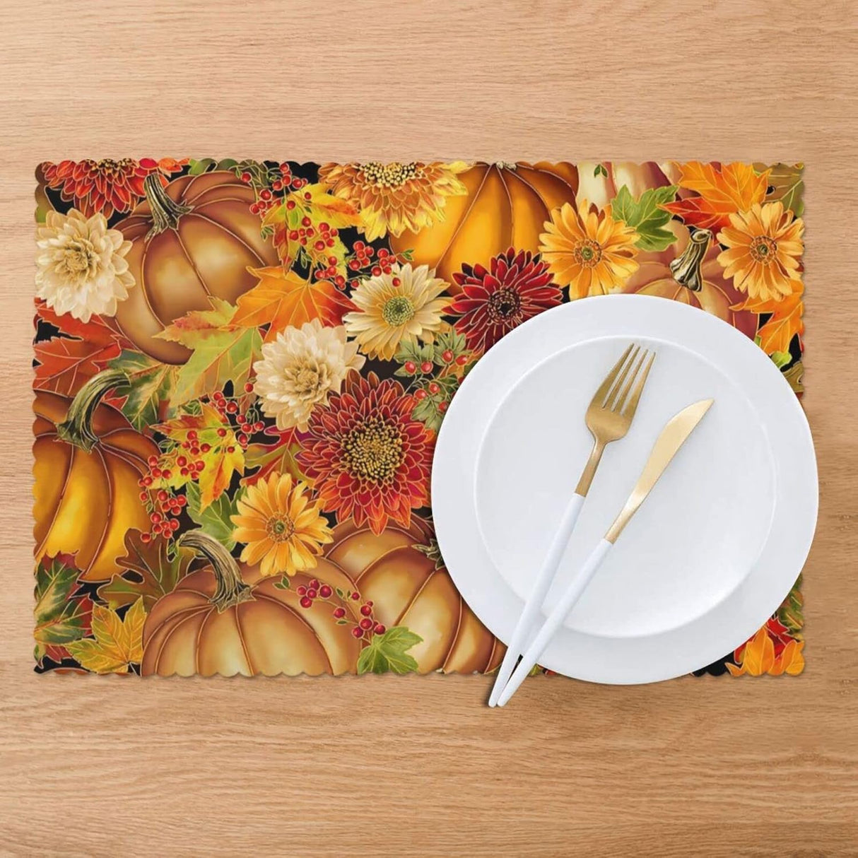 Manteles de Mesa Set de 6, Antideslizantes, 12 x 18 Pulgadas