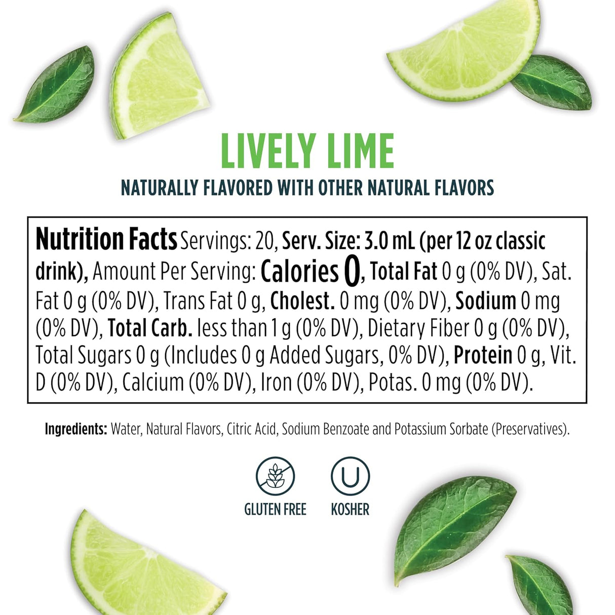 Gotas Saborizantes de Agua sin Azúcar, Lima Viva