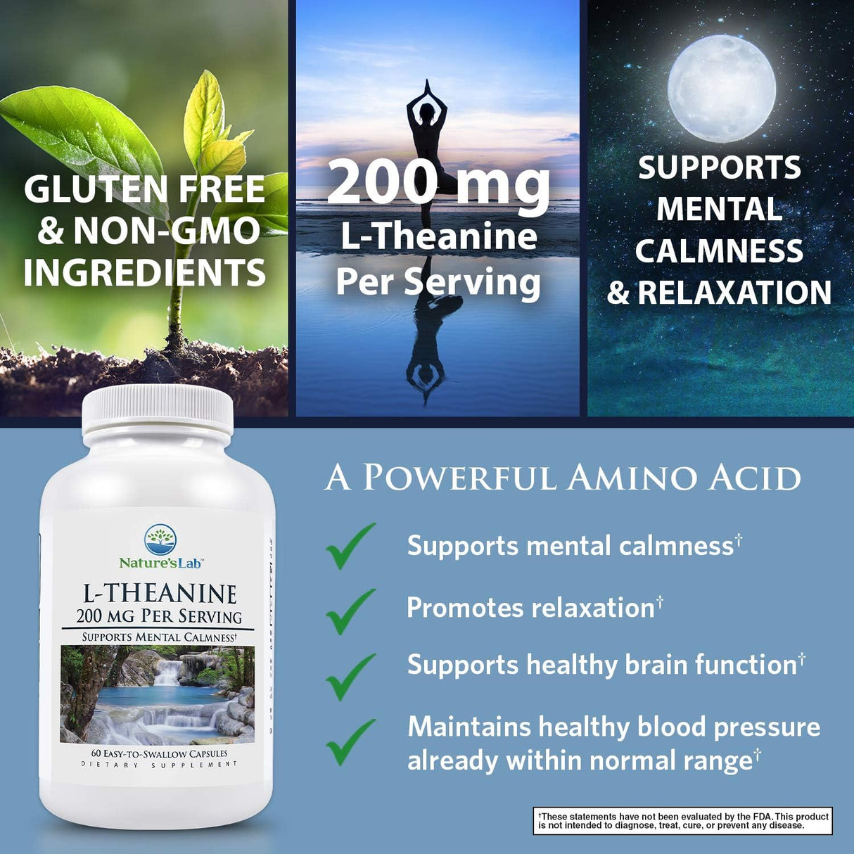 Apoya la calma y la relajación 60 Cápsulas DORADO NUTRITION