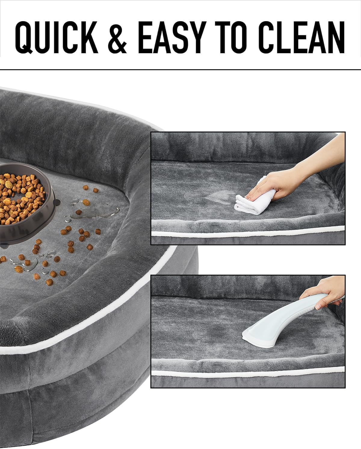 Cama ortopédica para perros grandes, soporte de espuma, modelo 2023