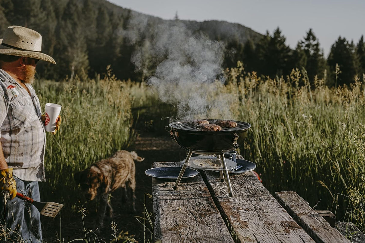 Parrilla Portátil Gas One 14 con tapa y sistema de ventilación