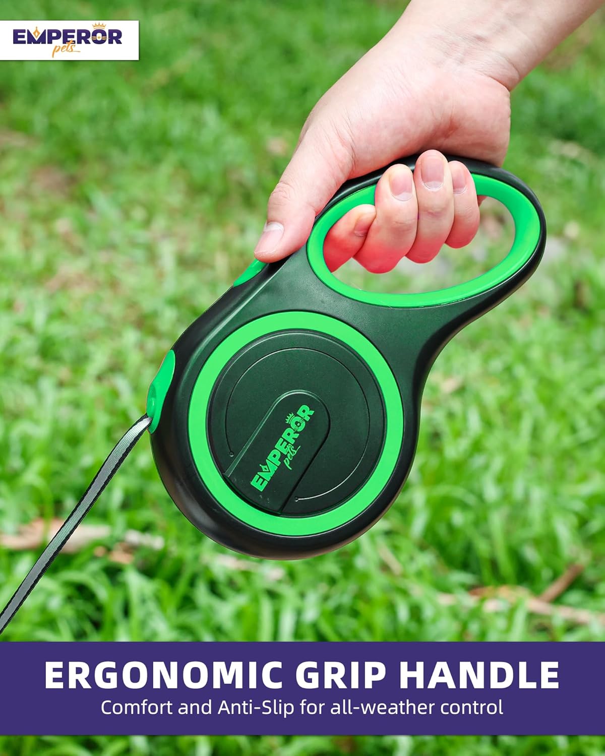 Correa Retráctil para Perros Grandes y Medianos 16 Pies GN16