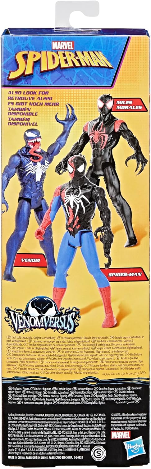 Figura de acción Spider-Man Venom, 30 cm, Miles Morales, Marvel