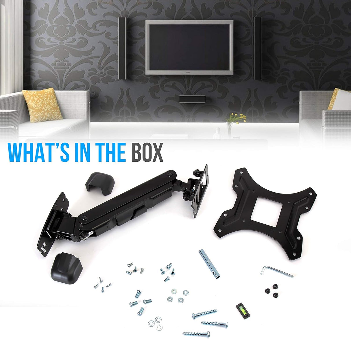 Soporte de pared inclinable para TV PYLE-HOME PSW651LT1