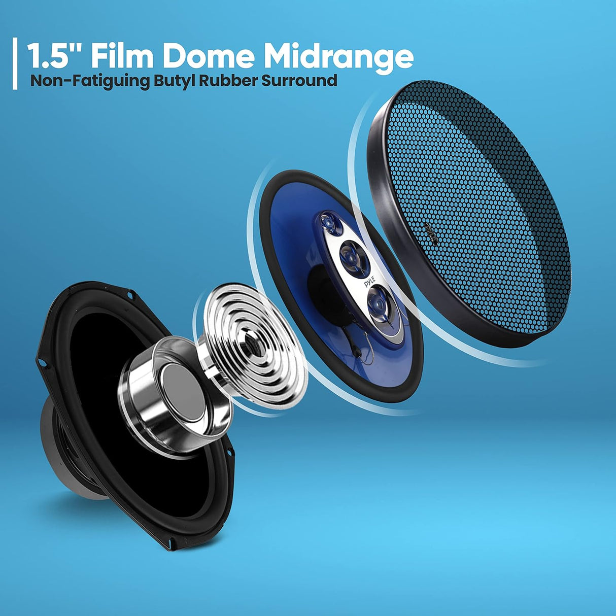 Parlantes 500 W con impedancia PYLE PL714BL