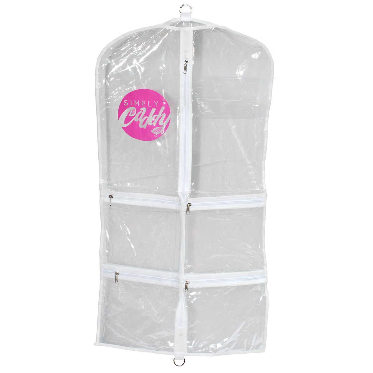 Bolsa de ropa para disfraz con bolsillos, ribete blanco