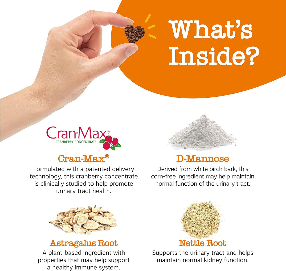 Suplemento funcional con manosa D, malvavisco y astrágalo