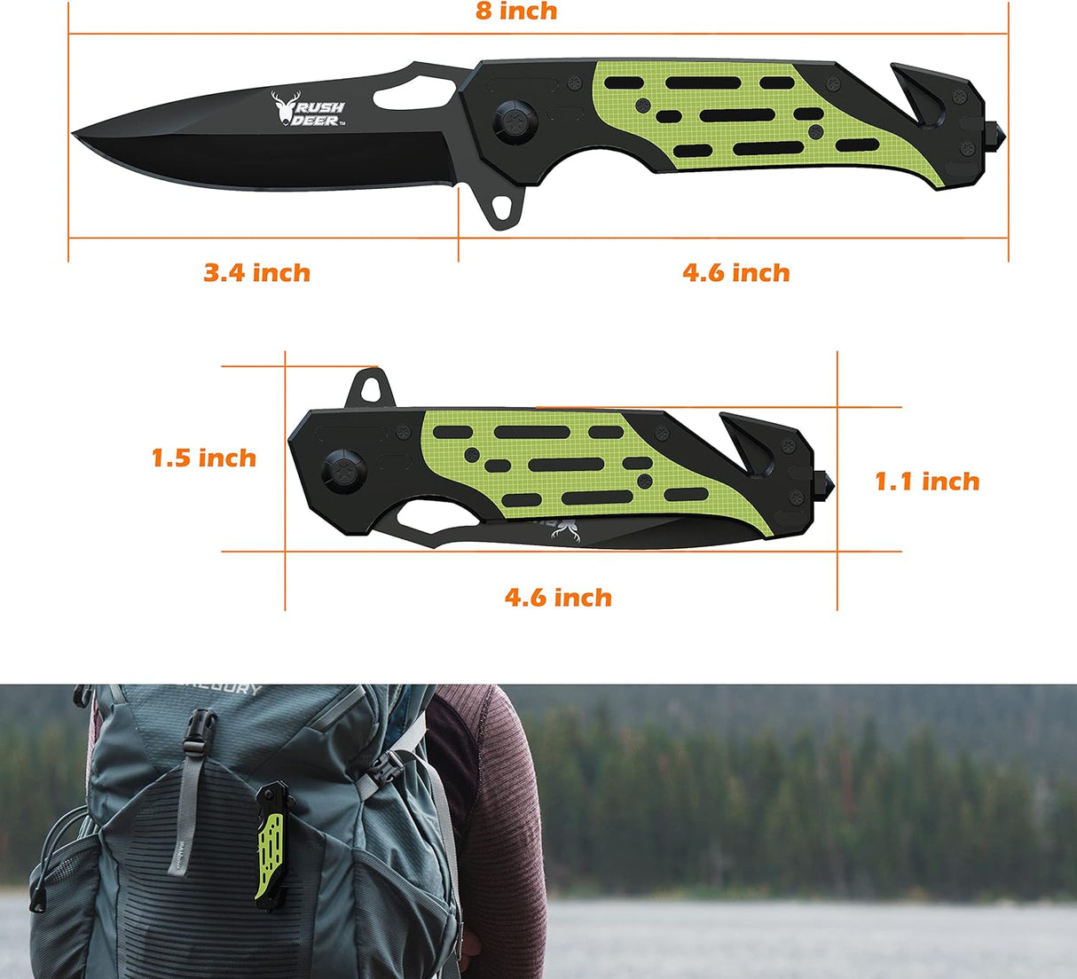 Cuchillo de bolsillo, cuchillo plegable con clip