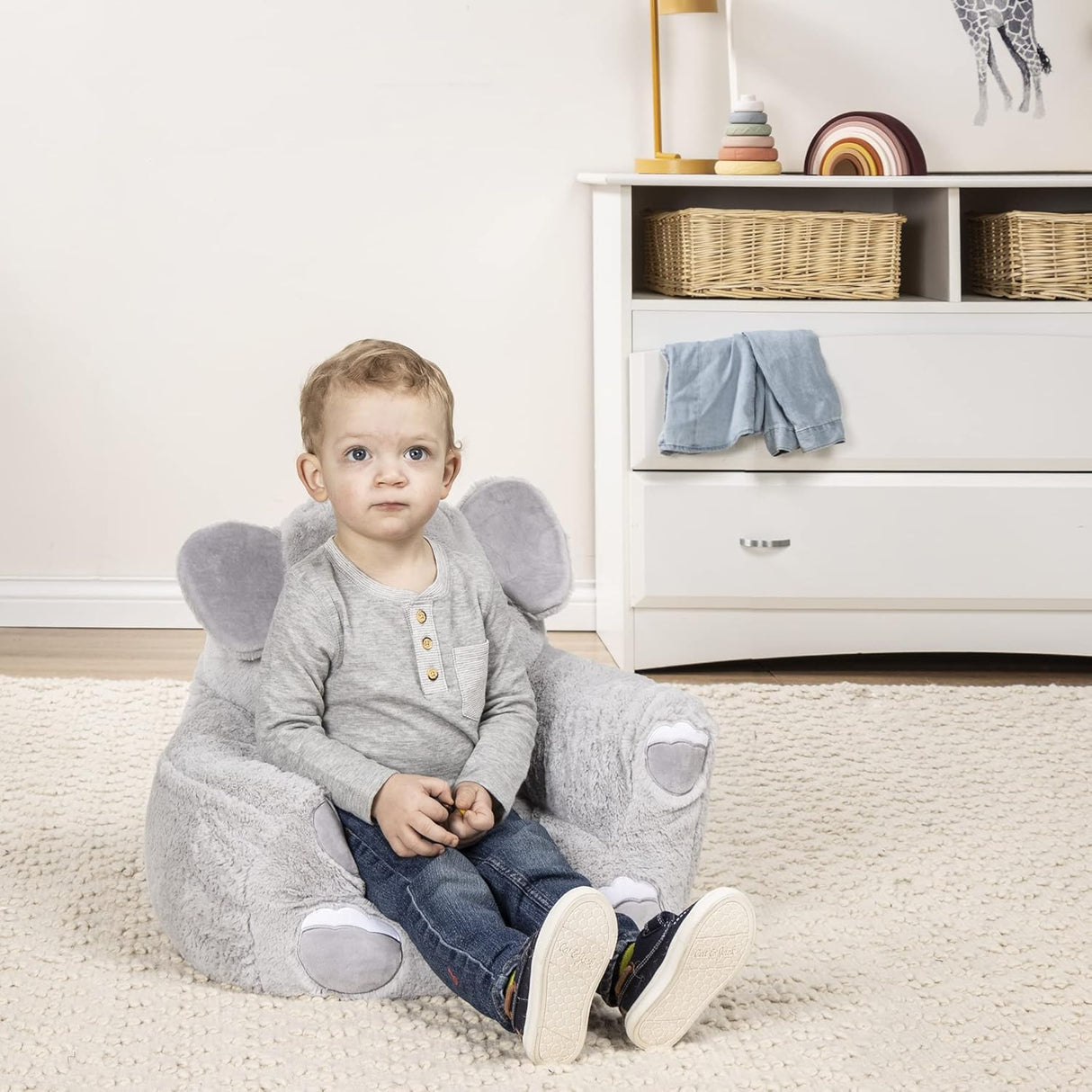 Silla de elefante para niños pequeños.Cuddo Buddies .