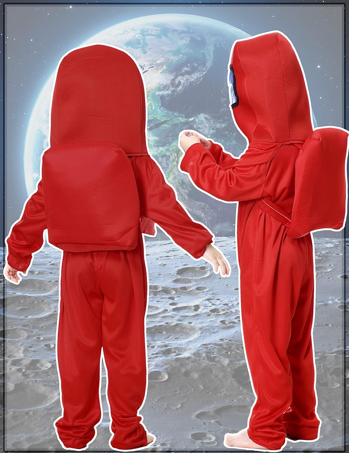 Disfraces de astronauta para niños talla XL rojo