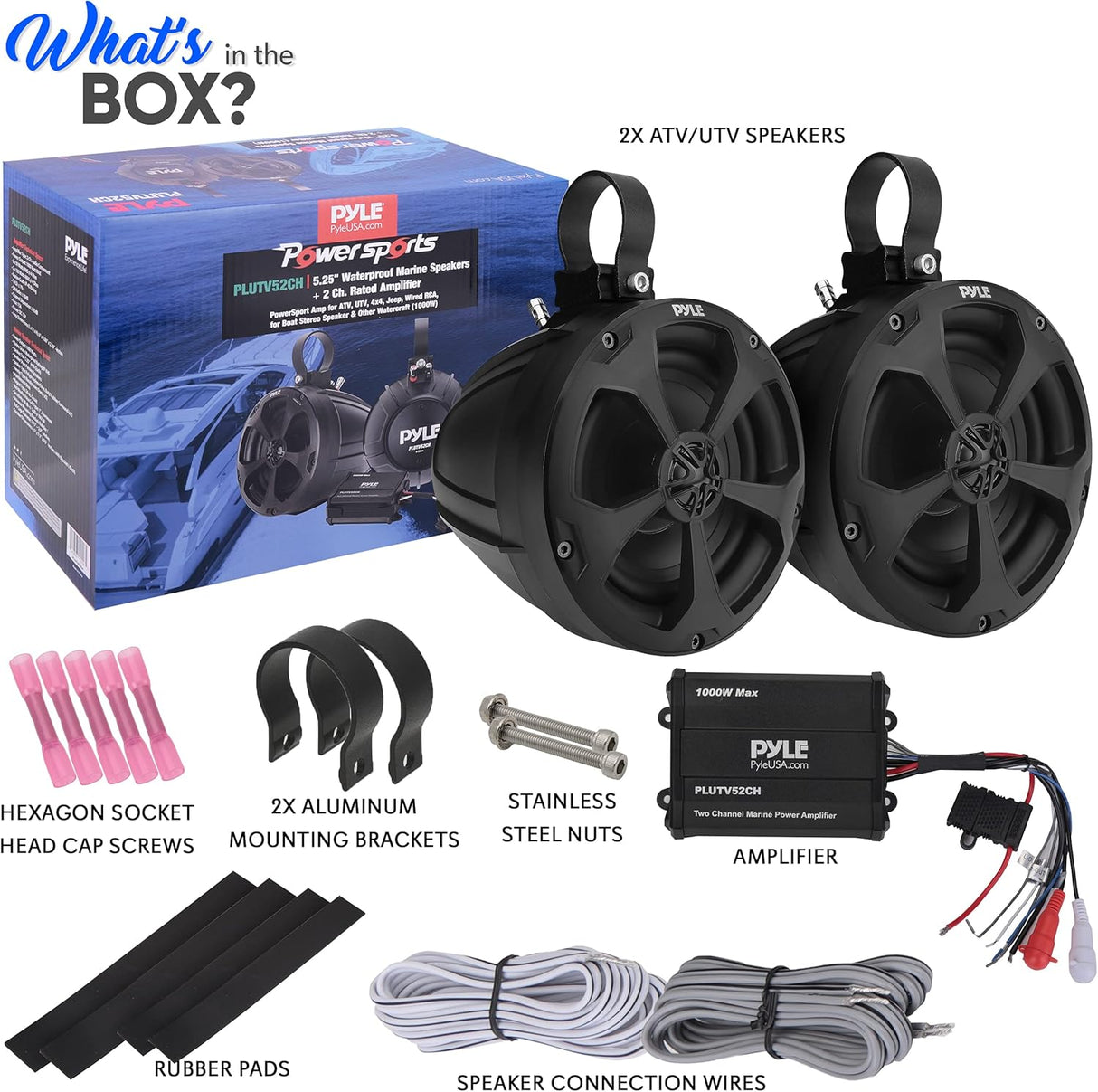 Parlantes todoterreno impermeables PYLE PLUTV52CH