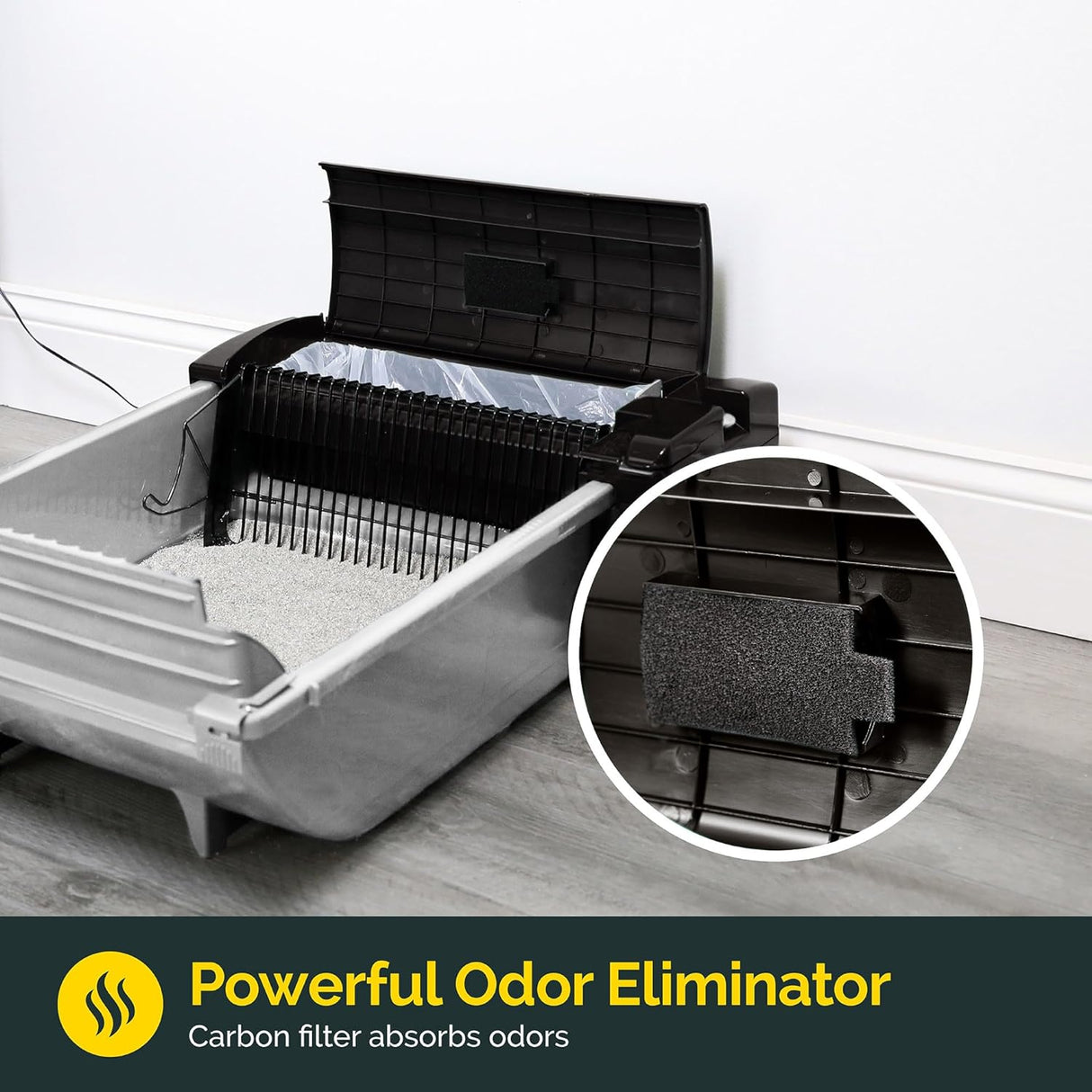 Caja de Arena Automática Pet Zone con Filtros y Bolsas, Modelo