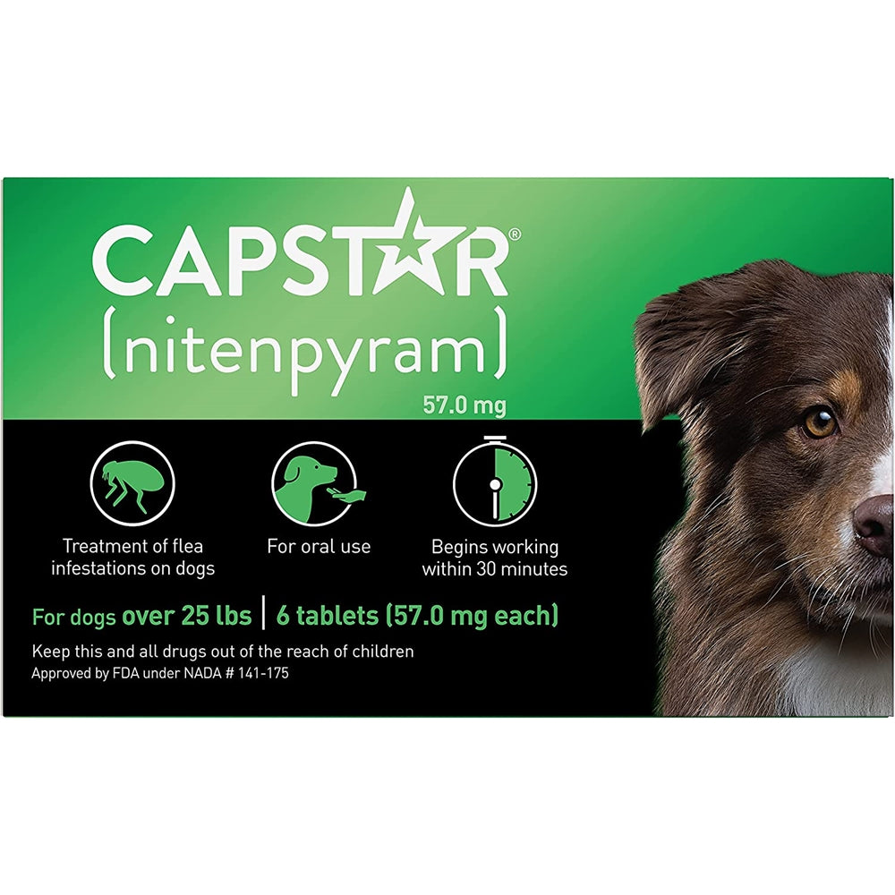 Antipulgas Capstar Verde para perros de más de 25 libras