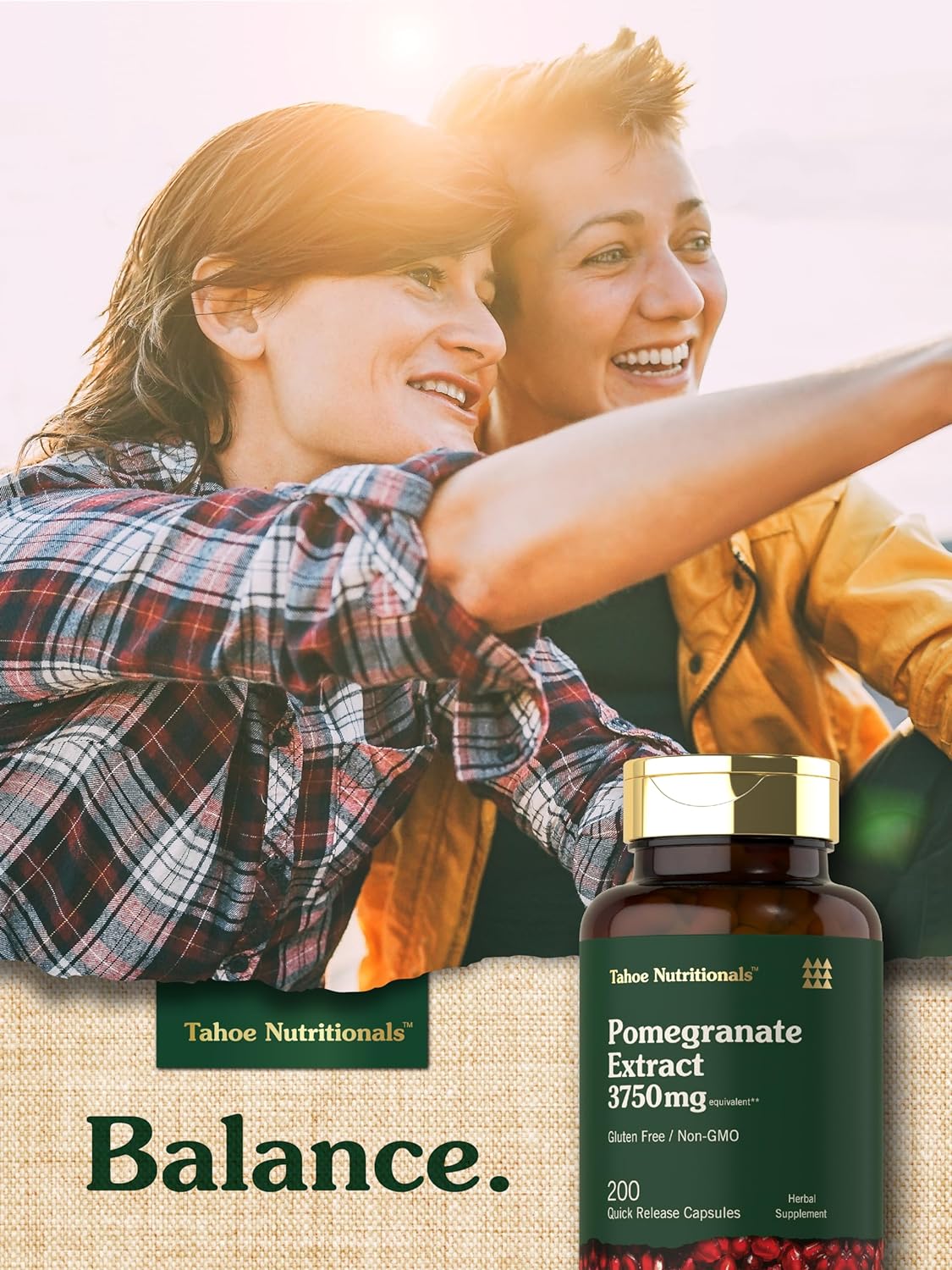 Extracto de Granada | 200 Cápsulas | 3750 mg | No GMO, Sin Gluten