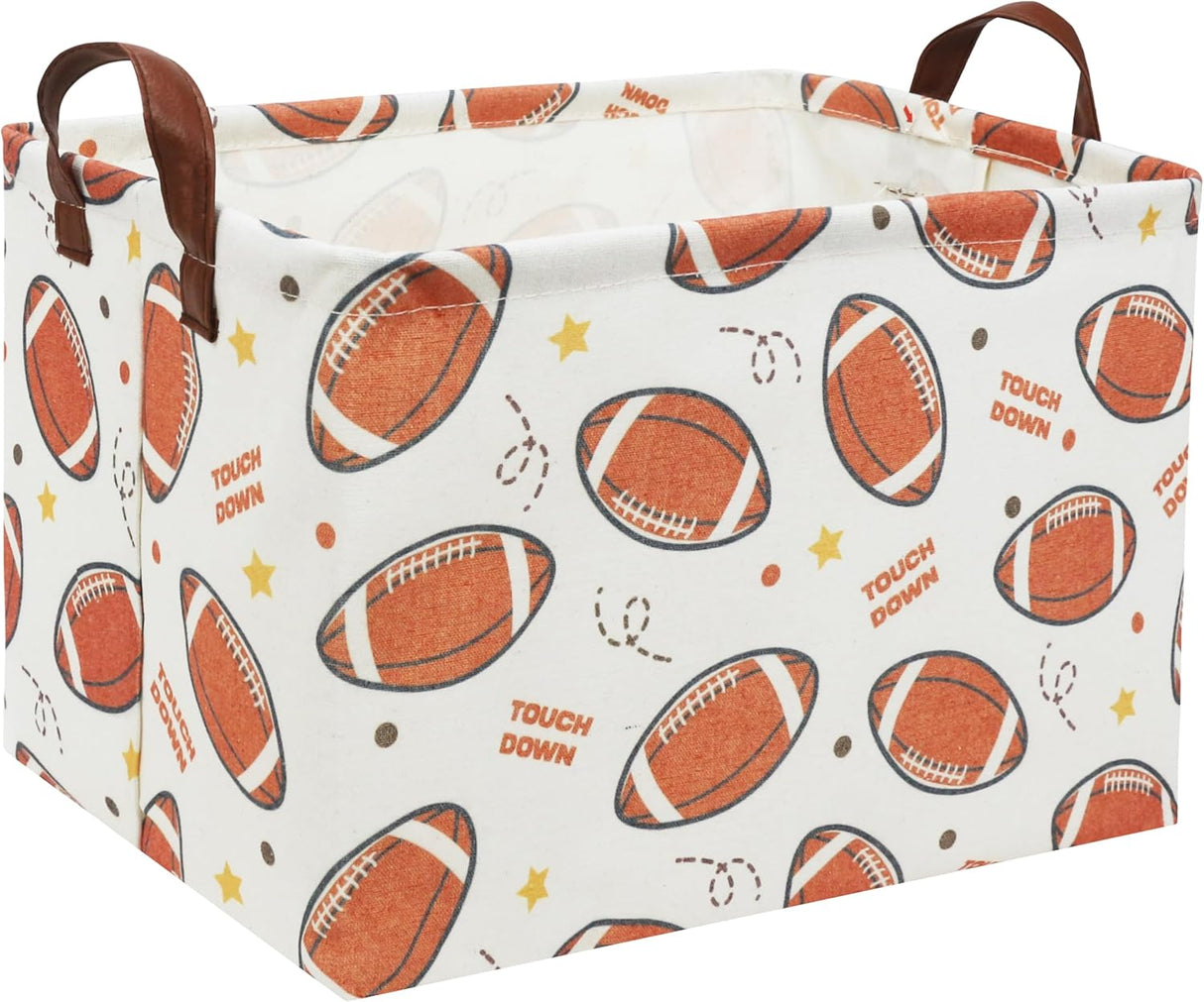 Canasta de Almacenamiento Rectangular para Niños (Fútbol)