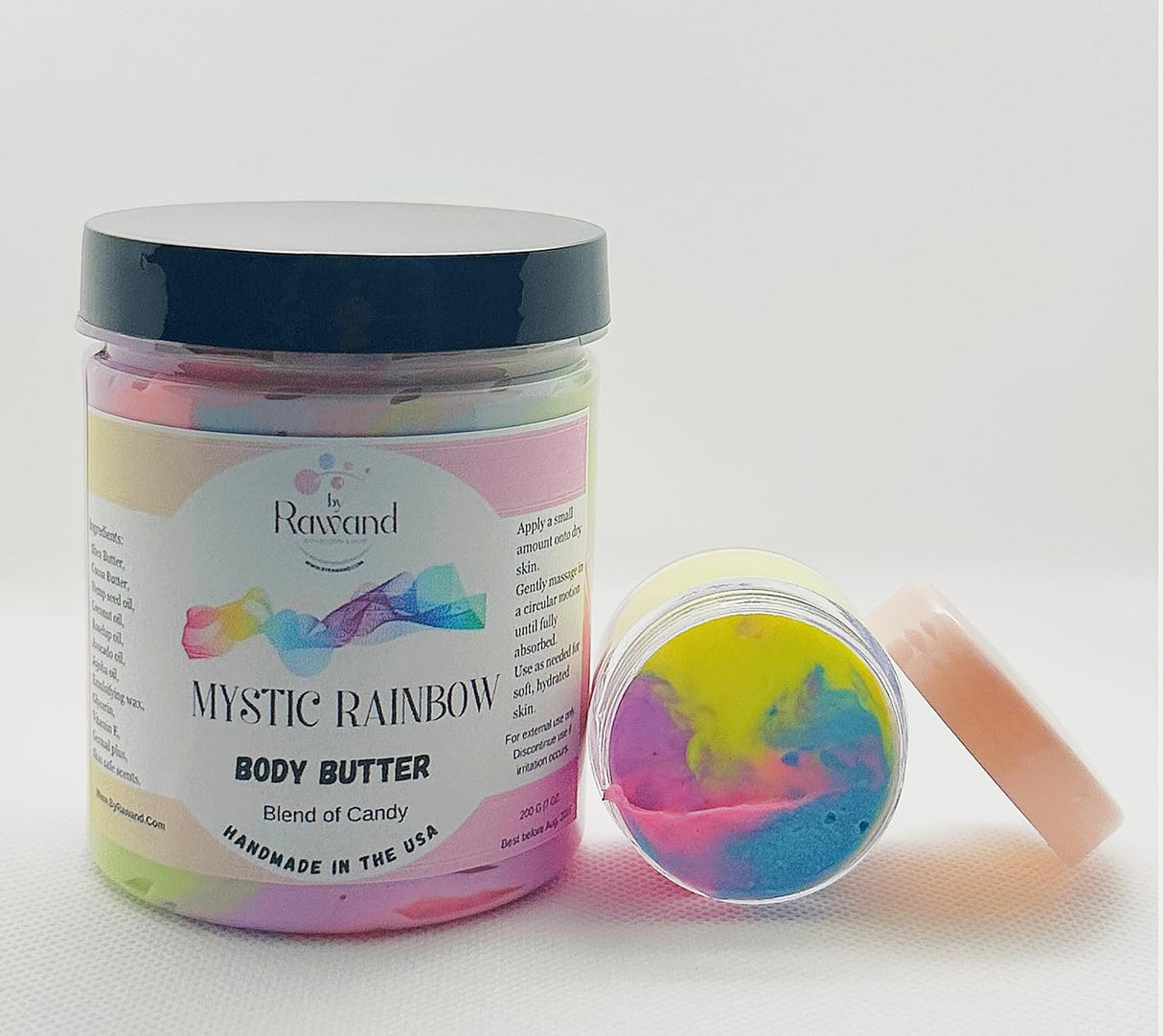 Manteca corporal lujosa y artesanal con manteca de karité y cacao