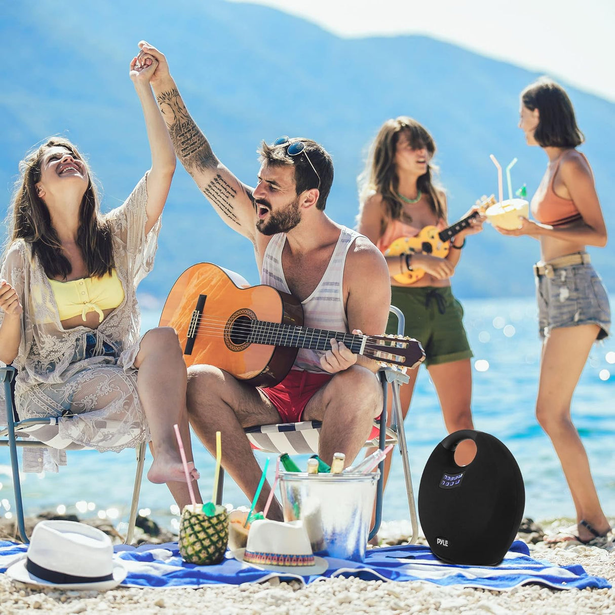 Parlantes Altavoz Bluetooth portátil inalámbrico PNX6BK