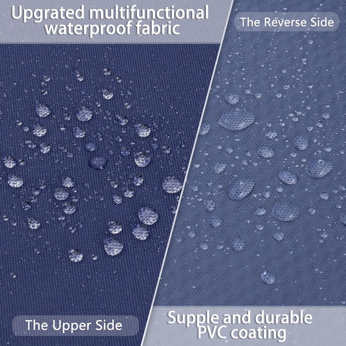 Favoyard Juego de cojines de asiento para exteriores, 22 x 22 pulgadas, impermeables y resistentes a la decoloración, cojines para muebles de patio con funda extraíble, cojín de asiento profundo y