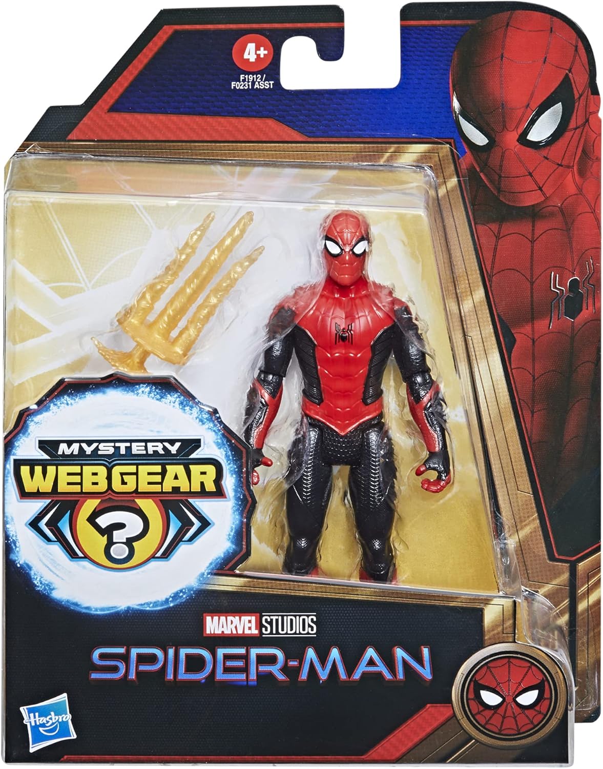 Figura de acción Spider-Man con armadura web, 6 pulgadas