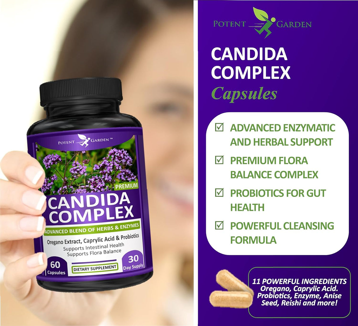 Complejo Candida: Equilibrio Intestinal y Apoyo Inmunológico