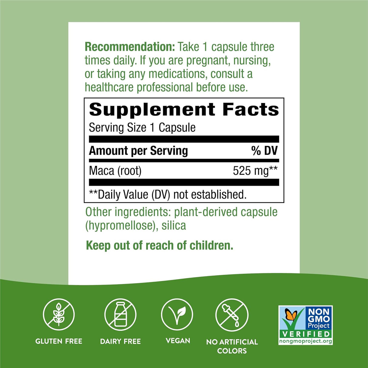 Suplemento Raíz de maca Nature's Way 100 cap