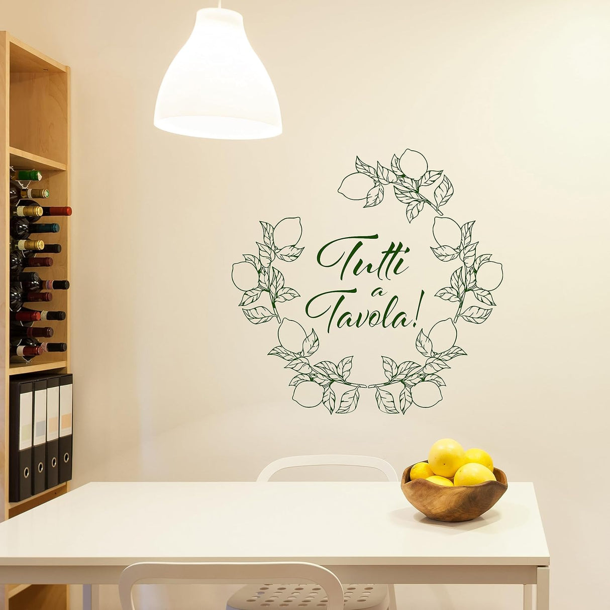Vinilo Decorativo Tutti a Tavola, Idea para Cocina, 4479ig