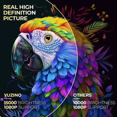 Proyector Mini YUZINO Full HD 1080P, WiFi, Bluetooth, 2024