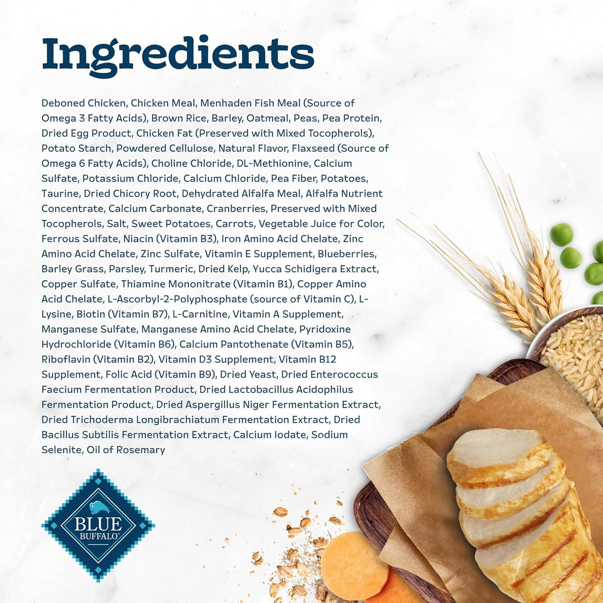 Blue Buffalo Tastefuls Indoor Natural - Alimento seco para gatos adultos, bolsa de pollo de 3 libras