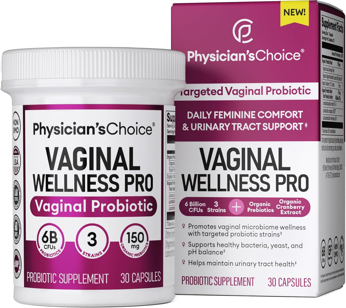 Probióticos vaginales para mujeres Physician's Choice