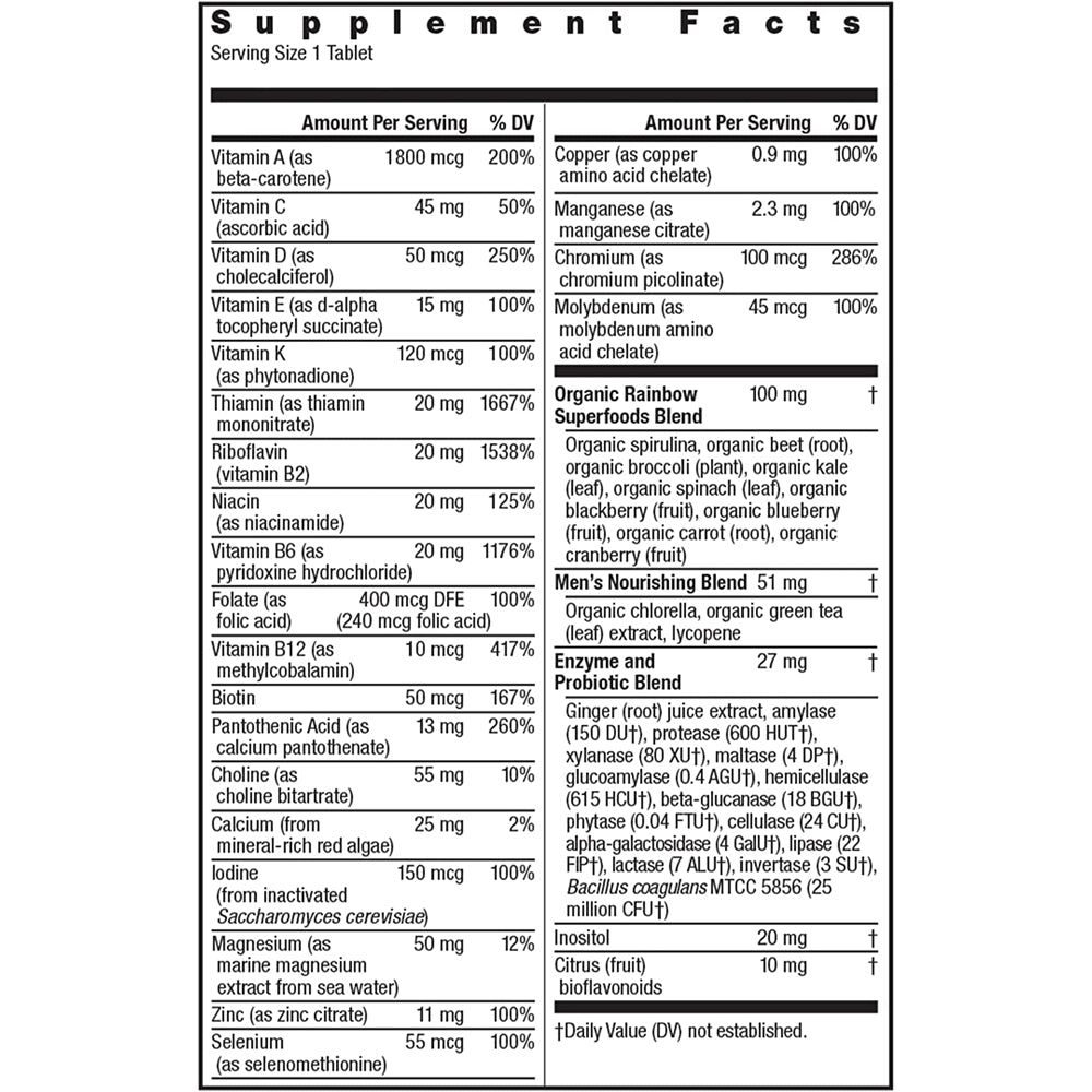 Suplementos Alimenticios Multivitamínico para hombres