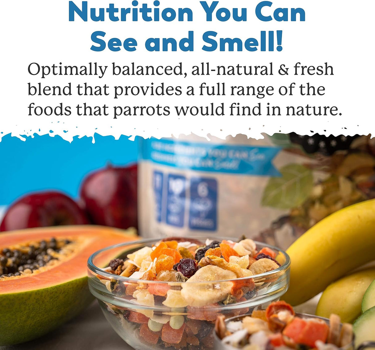 Dr. Harvey's Mezcla de loros exóticos de alimentos naturales