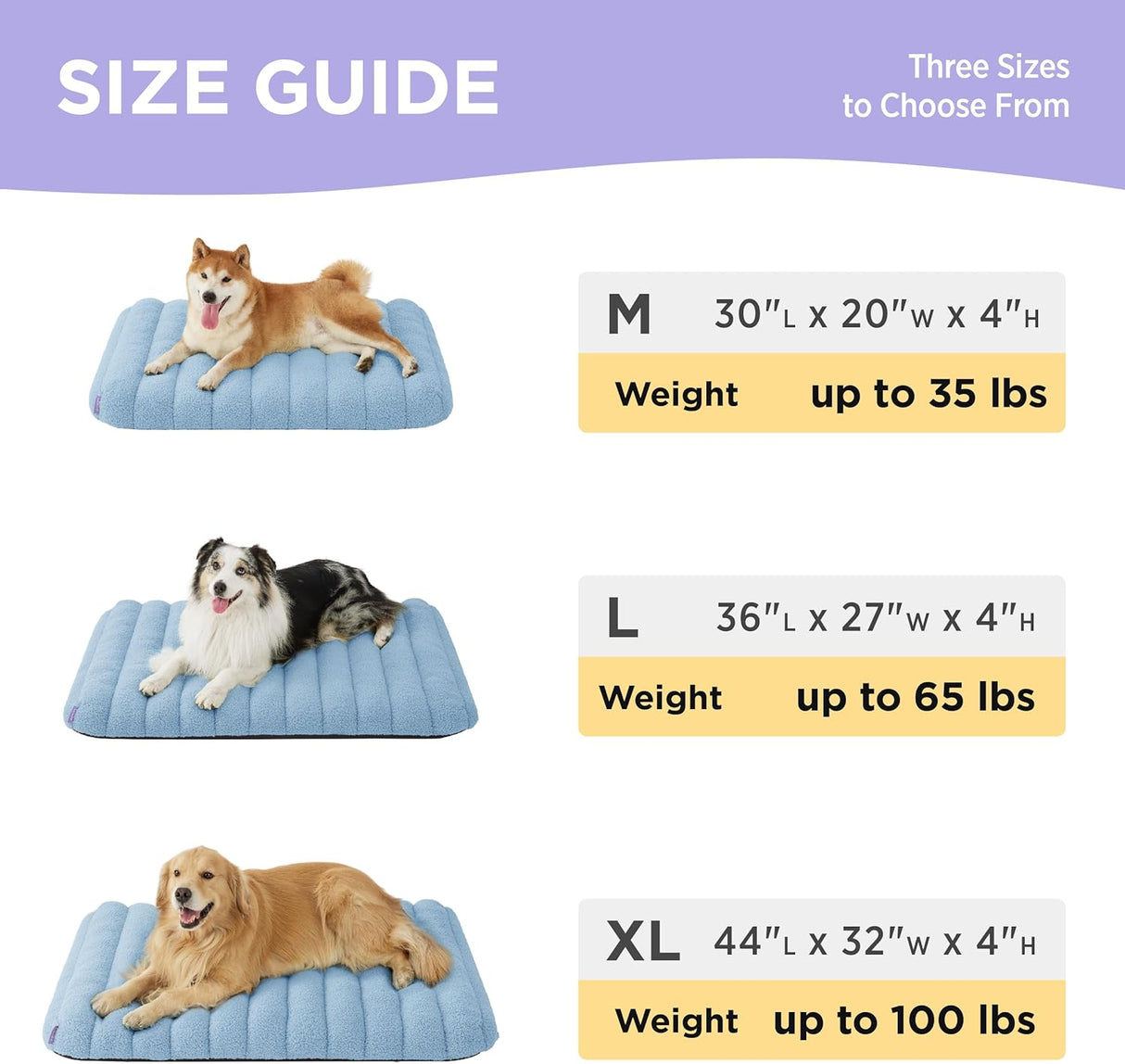 Cama ortopédica de espuma para perros con funda extraíble