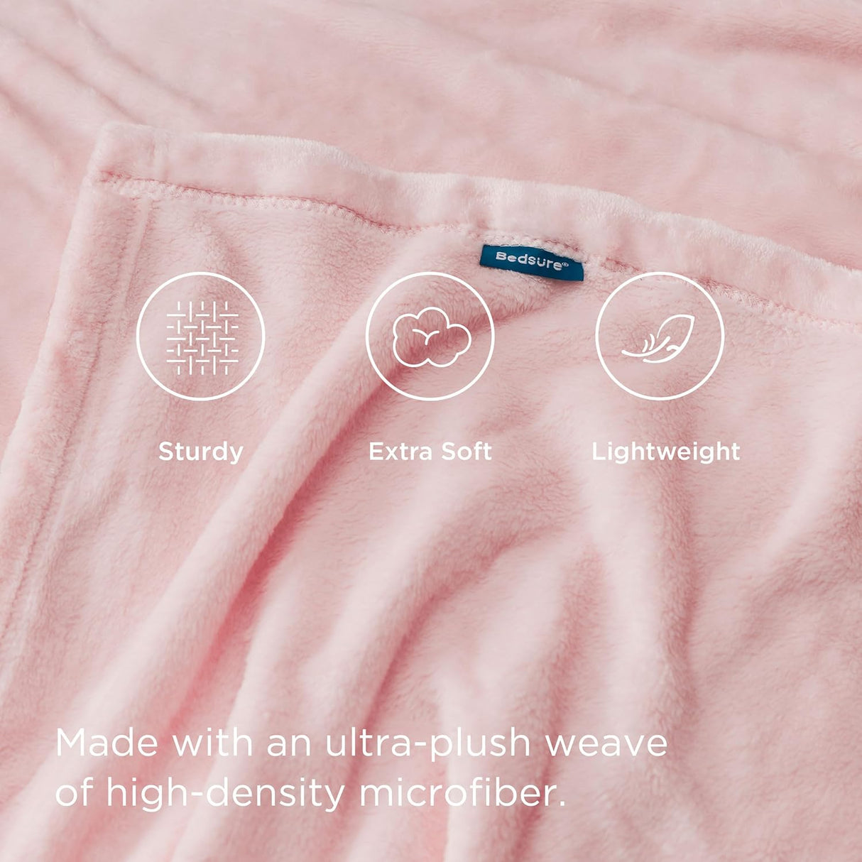 Manta de felpa Bedsure 300GSM suave y ligera para sofá y cama
