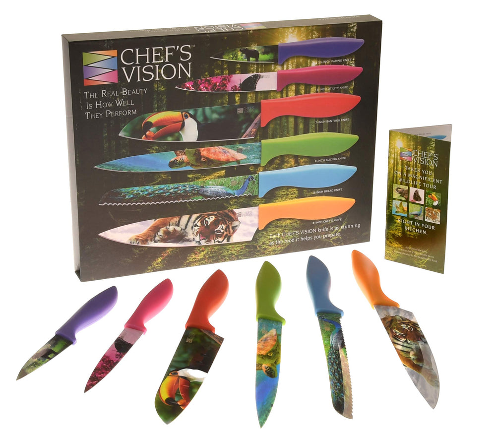 Juego de cuchillos de cocina en caja de regalo