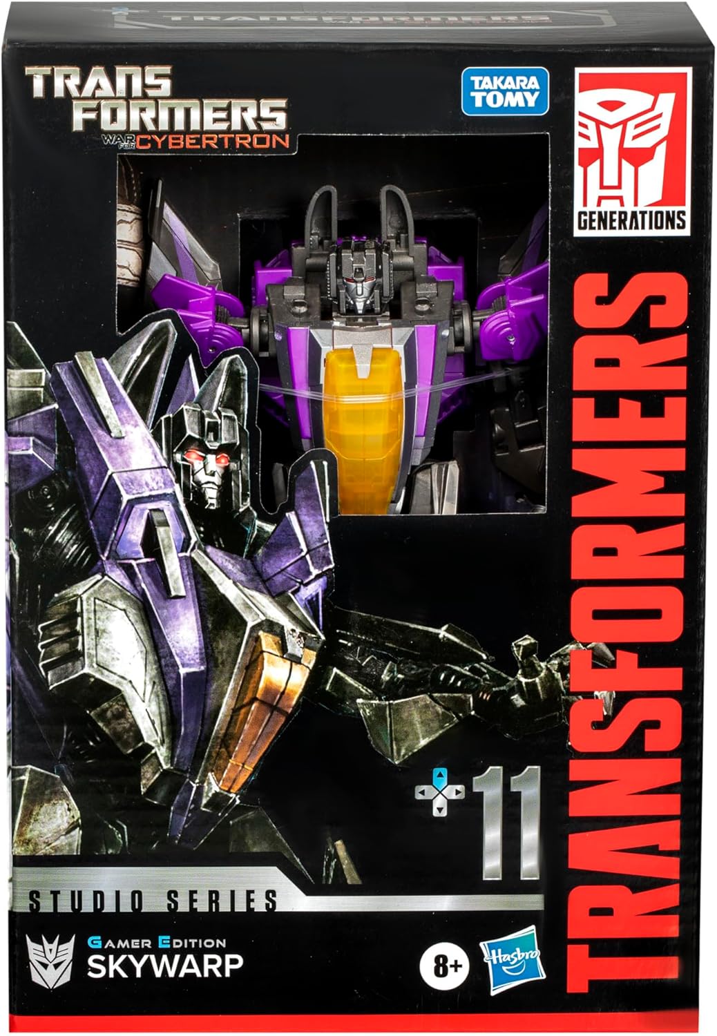 Figura de acción Skywarp, Transformers, 6.5 Gamer Edition