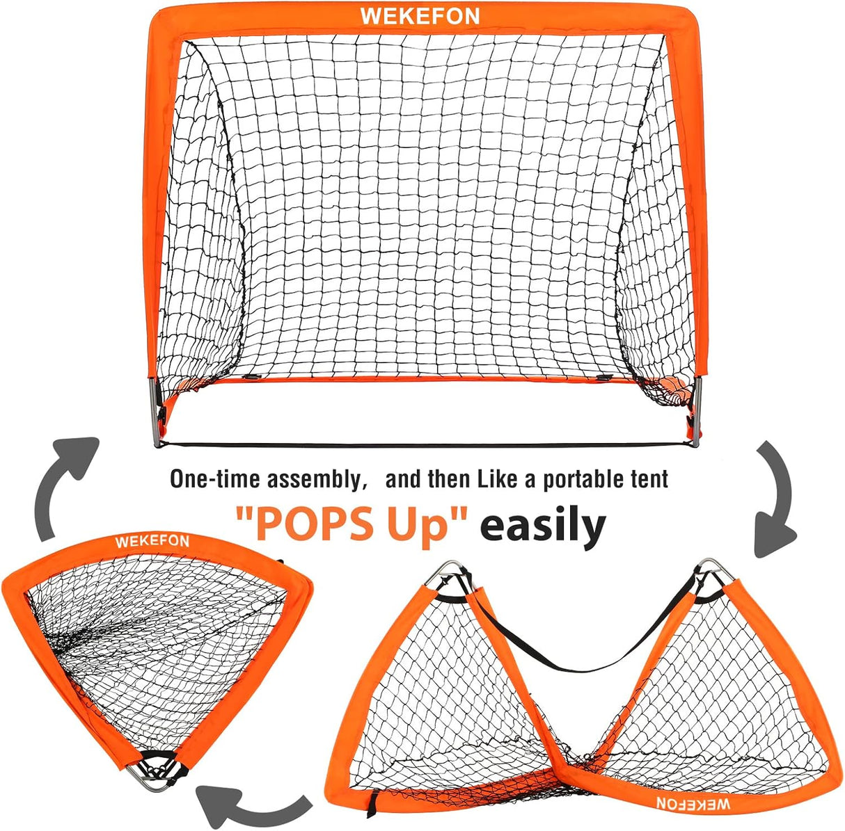 Pack 2 mini redes de futbol desarmables para niños
