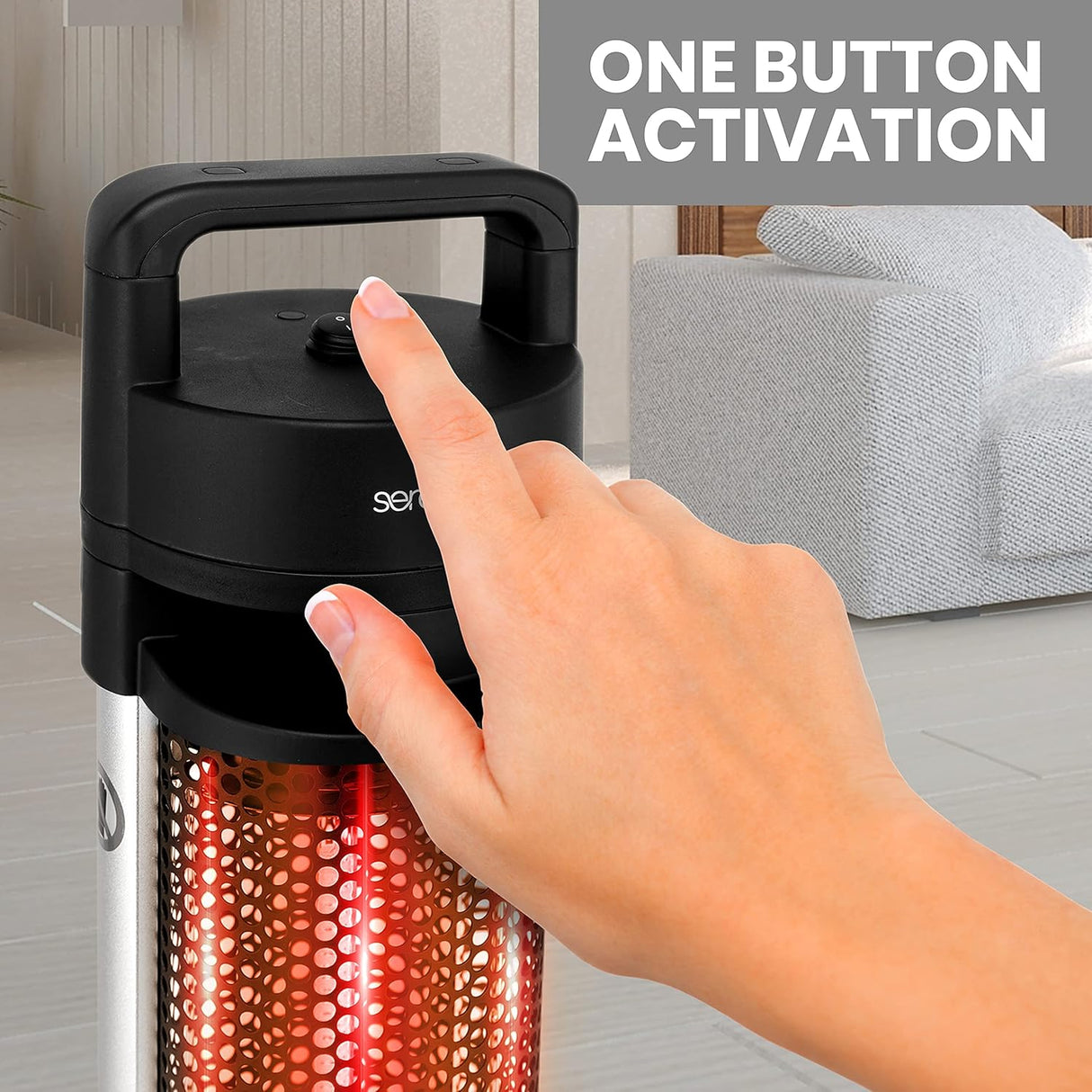 Calentador de espacio eléctrico SereneLife SLOHT24